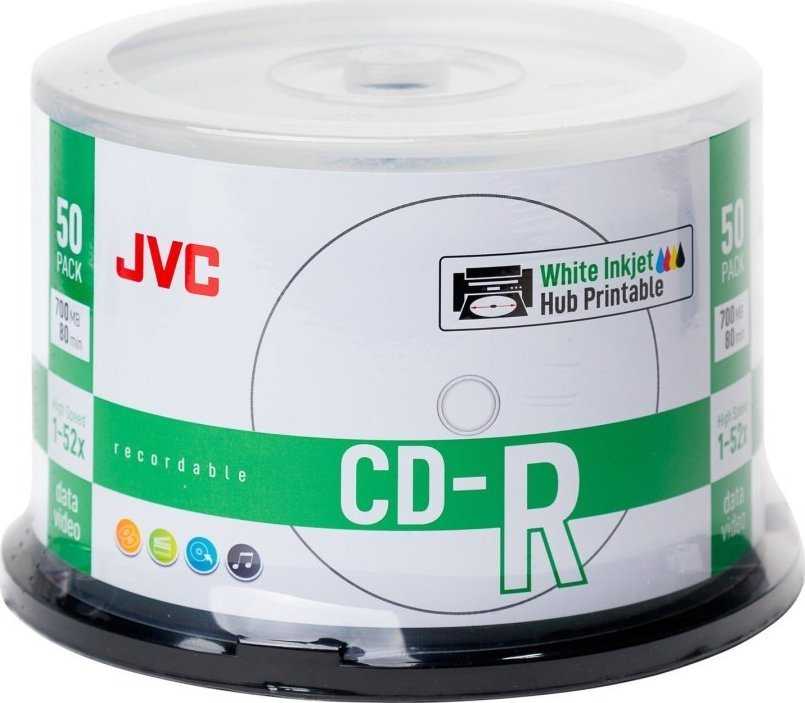 JVC CD-R 700 MB 52x 50 vienetų (JVC50CP)