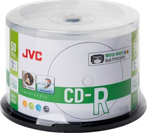 JVC CD-R 700 MB 52x 50 vnt (JVC50CPW)