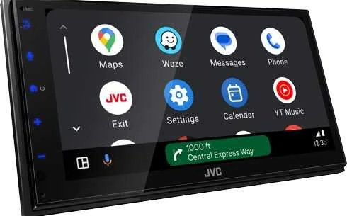 Automagnetola Automobilinis monitorius JVC KW-M595DBT automobilinis medijos imtuvas - Juodas, su Wi-Fi ir Bluetooth