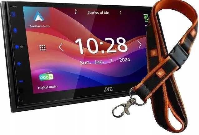 Automagnetola JVC, KW-M695DBW 2-DIN AV grotuvas su 6.8" ekranu, Bluetooth