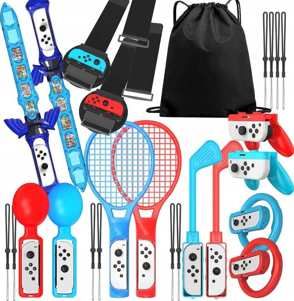JYS Priedų rinkinys Laikikliai Tvirtinimai Sport 15w1 NS253 Nintendo Switch / Switch OLED (SB8848)