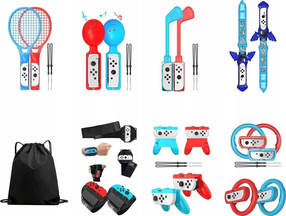 JYS Priedų rinkinys Laikikliai Tvirtinimai Sport 15w1 NS253 Nintendo Switch / Switch OLED (SB8848)