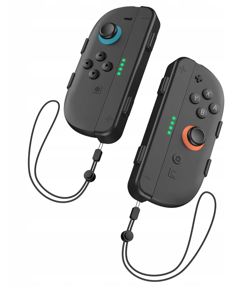 JYS 2x Grip laikiklis vertikaliam Joy-Con + dirželis Nintendo Switch 2 juodas (SB11088)