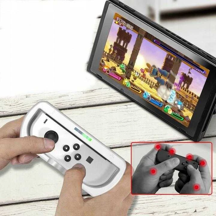 jys 2x Vairas + Laikiklis 2w1 Do Nintendo Switch Oled I Nintendo Switch / Baltas