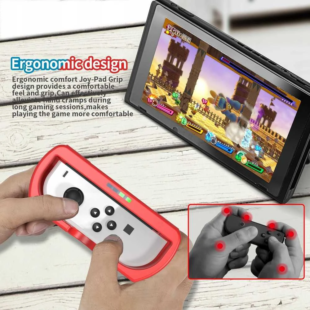JYS 2x vairas + 2in1 laikiklis, skirtas Nintendo Switch OLED ir Nintendo Switch