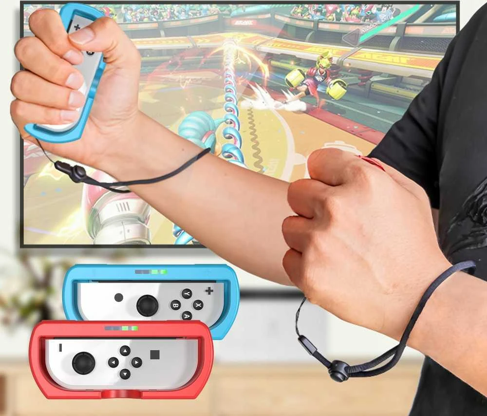 JYS 2x vairas + 2in1 laikiklis, skirtas Nintendo Switch OLED ir Nintendo Switch