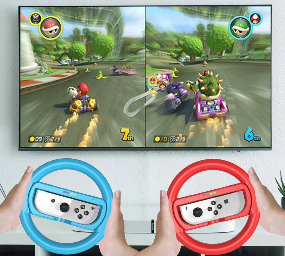 JYS 2x vairas + 2in1 laikiklis, skirtas Nintendo Switch OLED ir Nintendo Switch