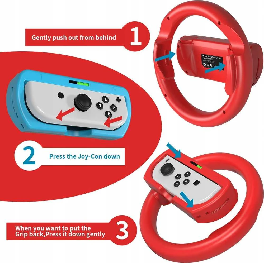JYS 2x vairas + 2in1 laikiklis, skirtas Nintendo Switch OLED ir Nintendo Switch