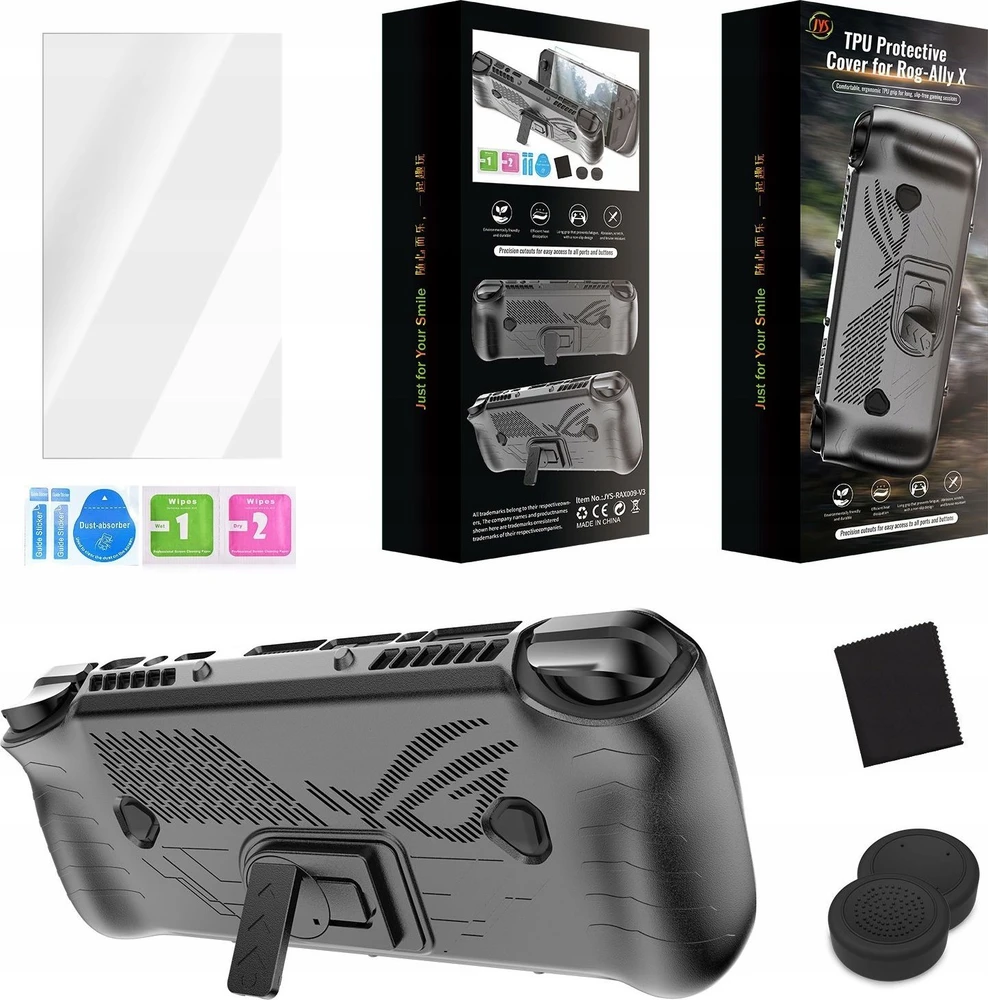 JYS rinkinys 4 in 1 Dėklas Dėklas LCD Ekrano apsauga Apsaugos Pady, skirti Asus ROG Ally X JYS-RAX009 (SB9325)