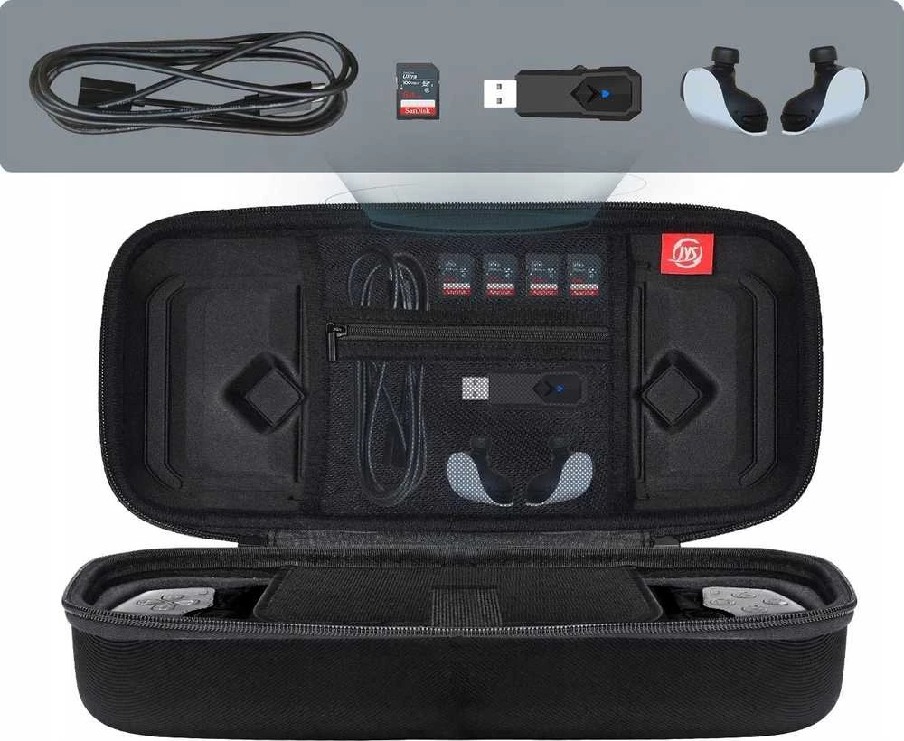 JYS 5in1 dėklų ir plėvelių rinkinys, LCD dangteliai, skirti „Sony Playstation PS Portal“ / „P5195“