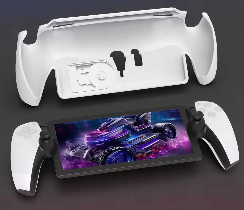 JYS 5in1 dėklų ir plėvelių rinkinys, LCD dangteliai, skirti „Sony Playstation PS Portal“ / „P5195“