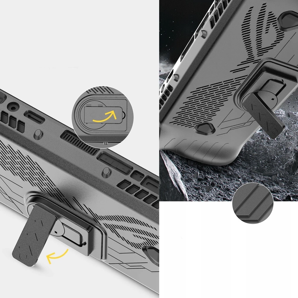 JYS Rinkinys 5 in 1 Dėklas Dėklas Priekis Galas LCD Apsauga Apsaugos Padiukai Asus ROG Ally X JYS-RAX010 (SB9326)