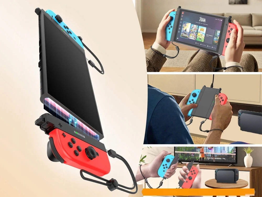 JYS Adapteris Redukcija Laikiklis su 2x Joy-Con nuo Nintendo Switch / OLED prie Switch 2 JYS-NS2327C-V7 (SB11942)