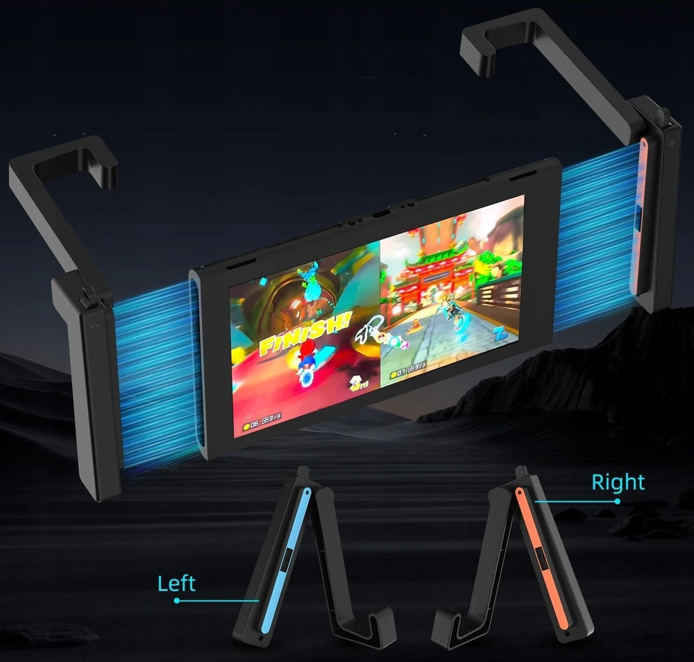 JYS Laikiklis Stovas Tvirtinimas prie automobilio galvos atramos Magnetas Nintendo Switch 2 / Ns2299-v3