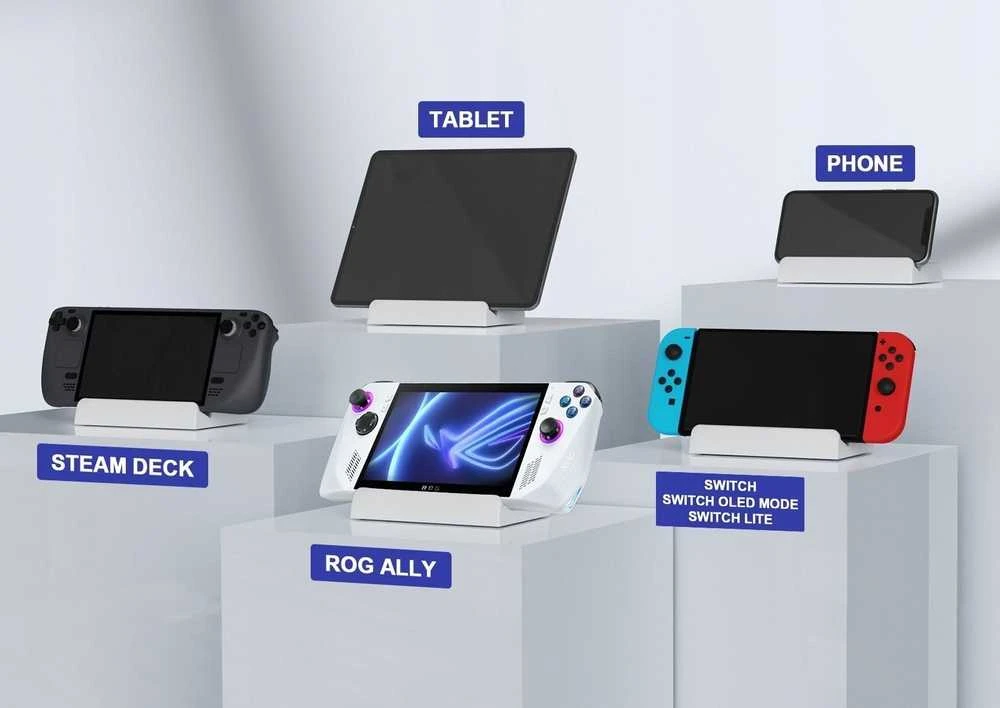 JYS Budėjimo laikiklis statula Asus Rog Ally / Garo denis / Nintendo perjungiklis Oled Lite / Jis- ra001