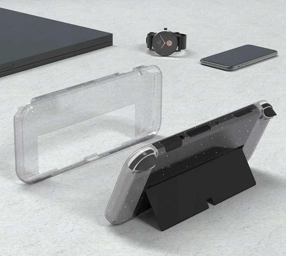 jys Dėklas Case Dėklas Na Do Nintendo Switch Oled / Permatomas Z Brokatem
