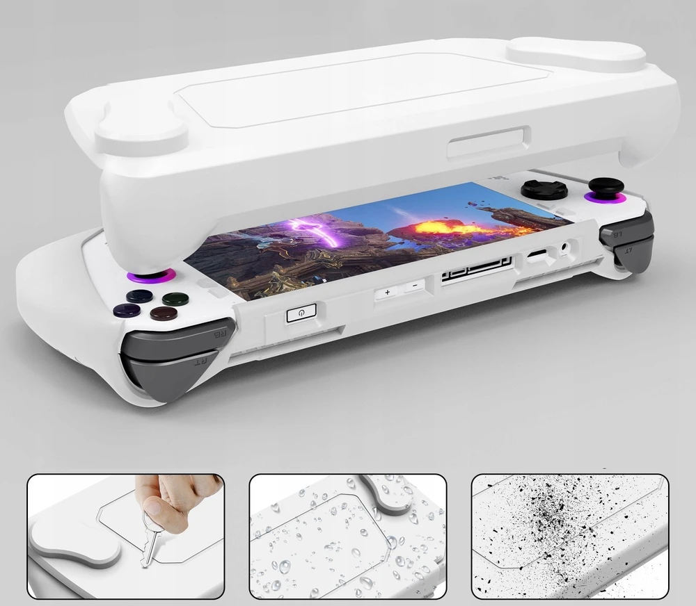 JYS Dėklas 2in1 Priekis Galas, skirta Asus Rog Ally konsolei JYS-RA005-V3 Balta (SB8177)