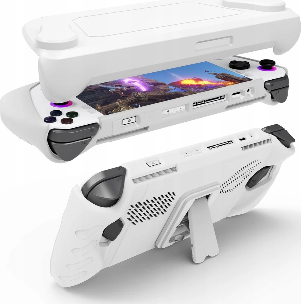 JYS Dėklas 2in1 Priekis Galas, skirta Asus Rog Ally konsolei JYS-RA005-V3 Balta (SB8177)