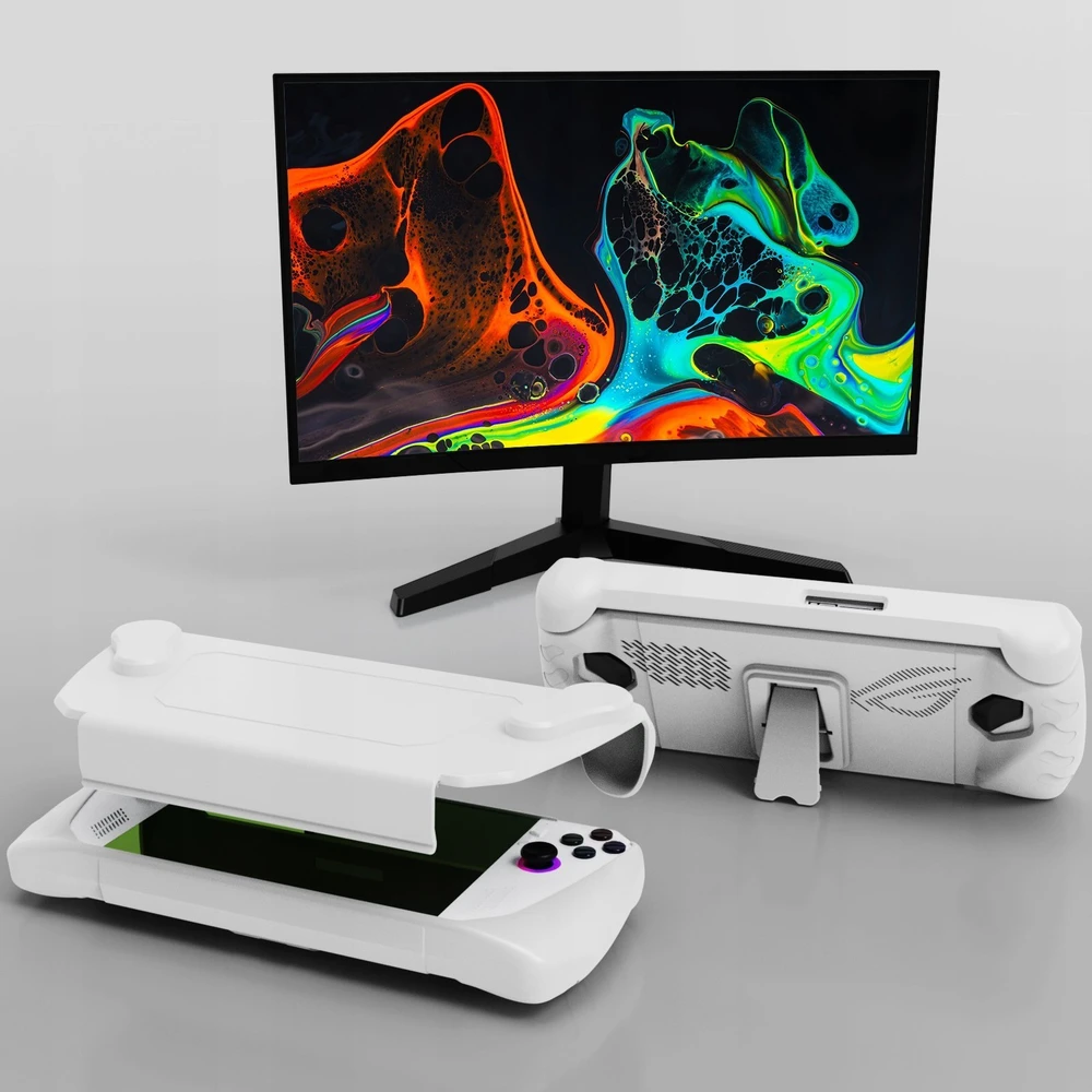 JYS Dėklas 2in1 Priekis Galas, skirta Asus Rog Ally konsolei JYS-RA005-V3 Balta (SB8177)