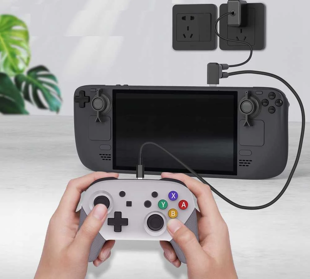 JYS Rinkinys do Steam Deck / Nintendo Switch OLED / Osłony na Joystick + Adapteris na 2x Type-C + Stojak JYS-SD015 (SB7540)