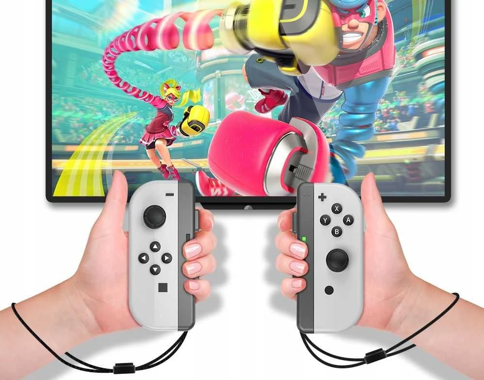 jys 2x rankenėlės Uchwyty Joy-Cony Nintendo Switch Oled / NS226 / 2x Juodas