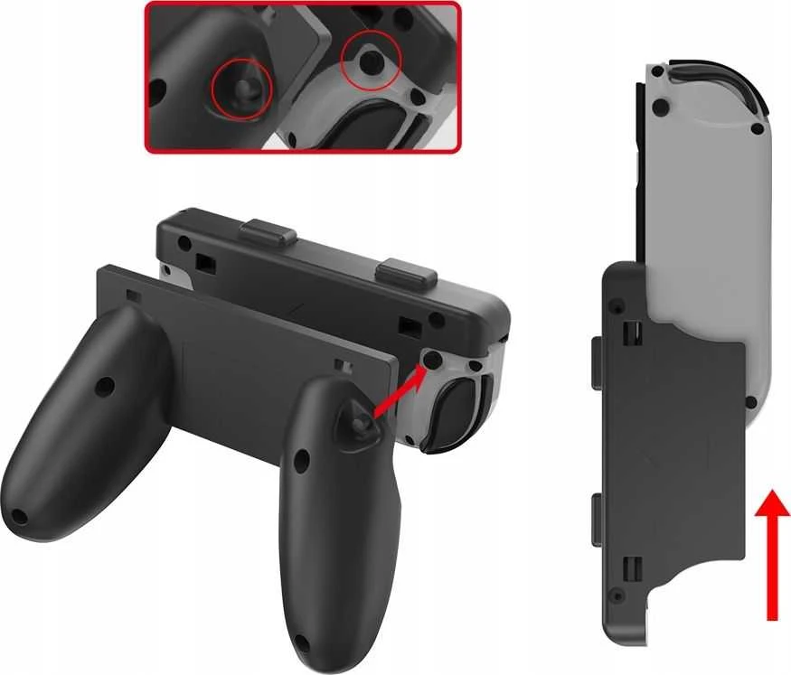 jys 2x rankenėlės Uchwyty Joy-Cony Nintendo Switch Oled / NS226 / 2x Juodas