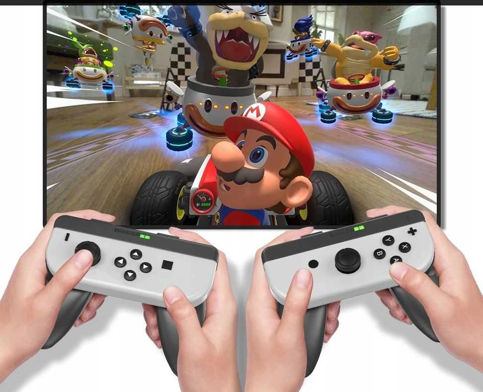 jys 2x rankenėlės Uchwyty Joy-Cony Nintendo Switch Oled / NS226 / 2x Juodas
