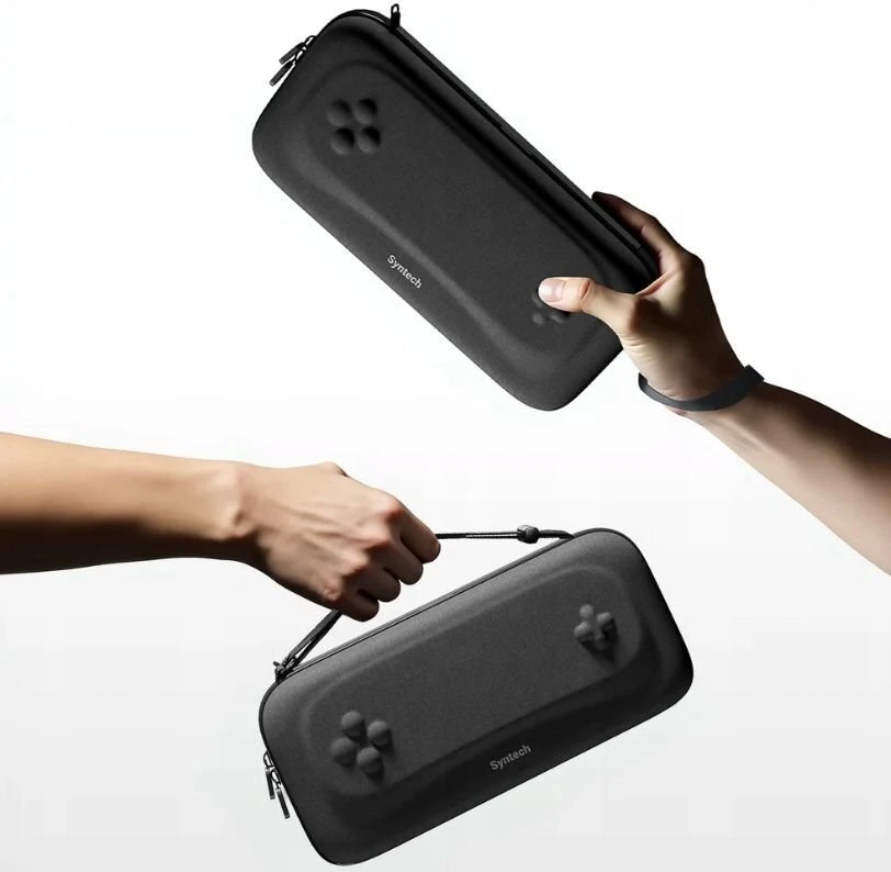 JYS Kietas dėklas Nintendo Switch 2 / G11 Mėlynas su raudonu užtrauktuku (SB11137)