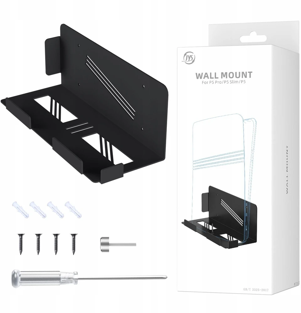 JYS Sieninis laikiklis Sony Play Station 5 Ps5 digital disc slim pro / -p5226-v2 / juodas (SB11824)