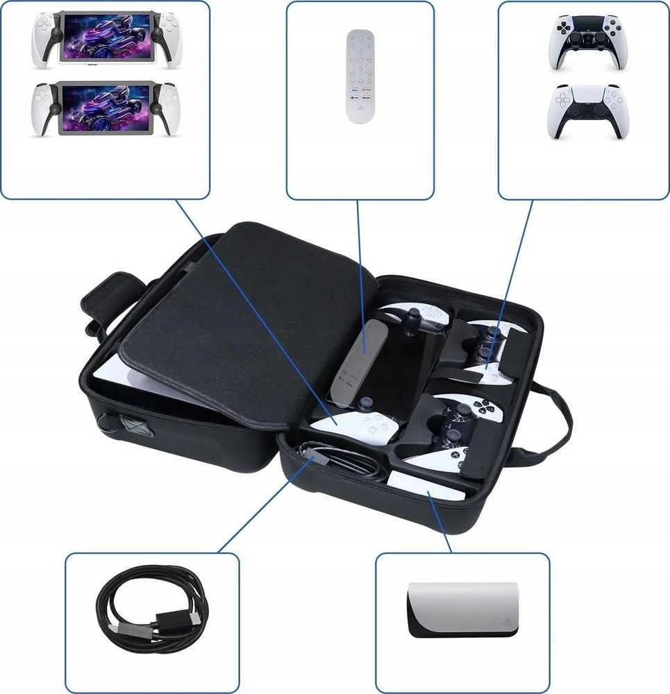 Futerał Dėklas Walizka Case Krepšys Do Sony Playstation 5 Ps5 Slim + Ps Portal / Jys-p5198