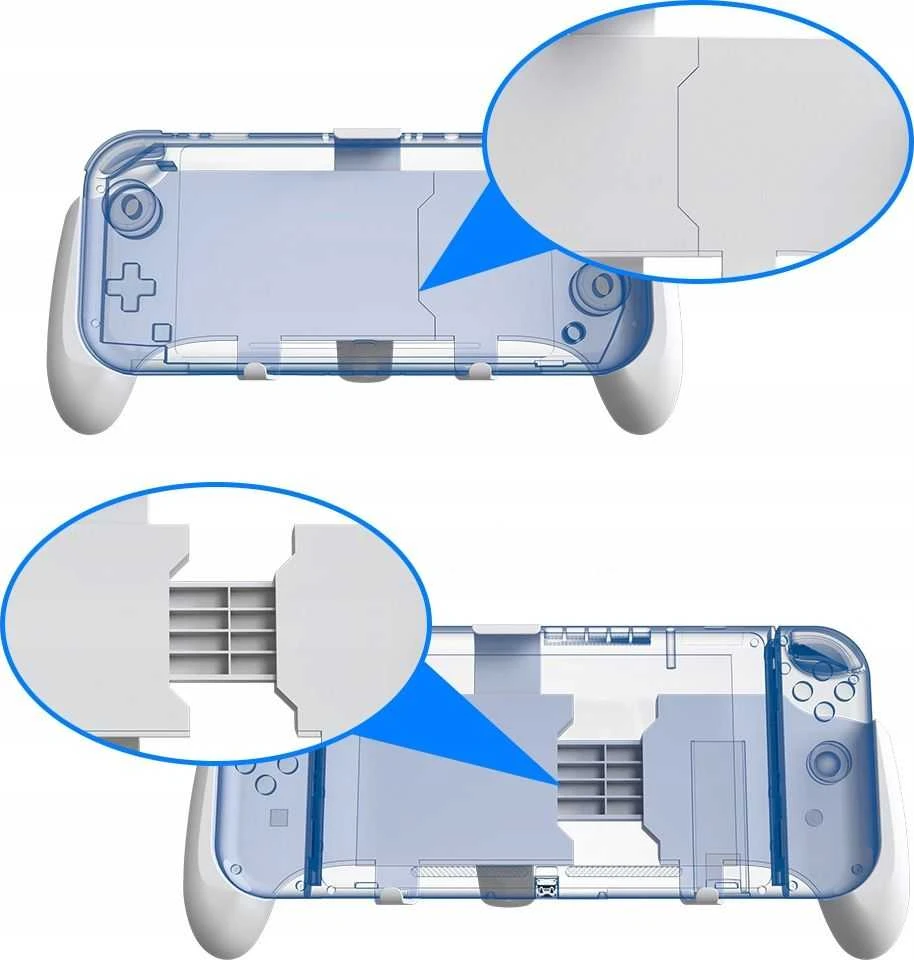 JYS Grip rankena, skirta Nintendo Switch OLED / Lite balta