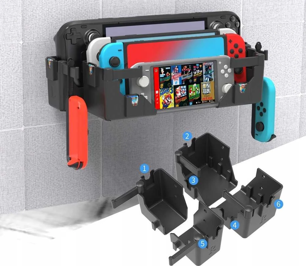 jys Laikiklis sieninis laikiklis, skirtas „Nintendo Switch“ / „Switch Oled“ / „Switch Lite“ / „Steam Deck“ + Priedai / Ns247
