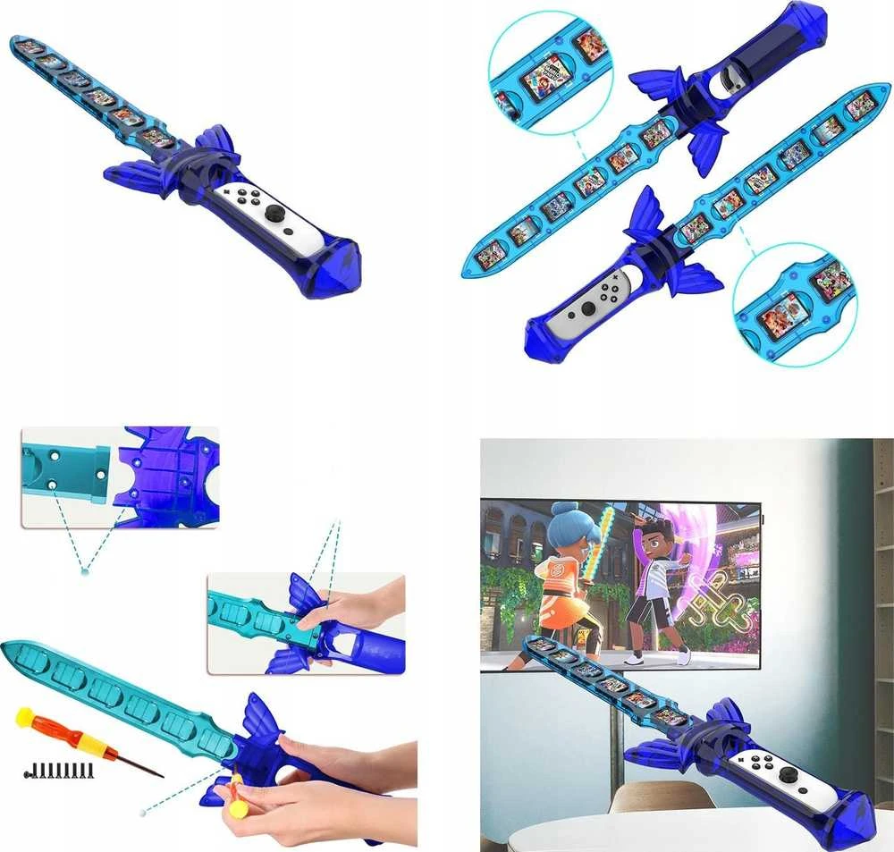 JYS 9in1 priedų rinkinys, skirtas Joy-Con Nintendo Switch / Nintendo Switch Oled NS236