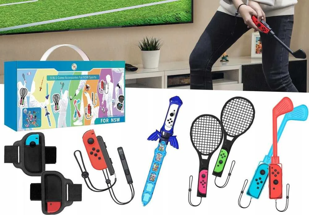 JYS 9in1 priedų rinkinys, skirtas Joy-Con Nintendo Switch / Nintendo Switch Oled NS236