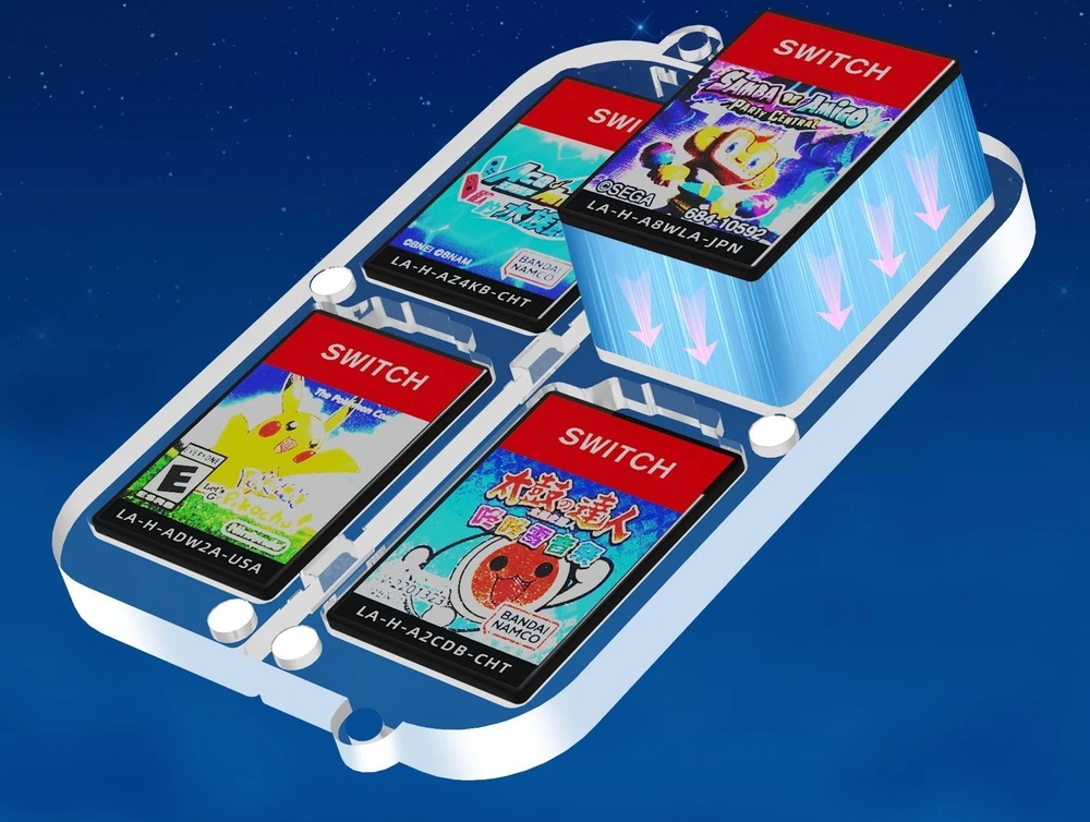 Pudełko Dėklas Case Futerał Obudowa Box Na žaidimų kortelėm skirtų Nintendo Switch Oled / Jys-ns257 / Permatomas