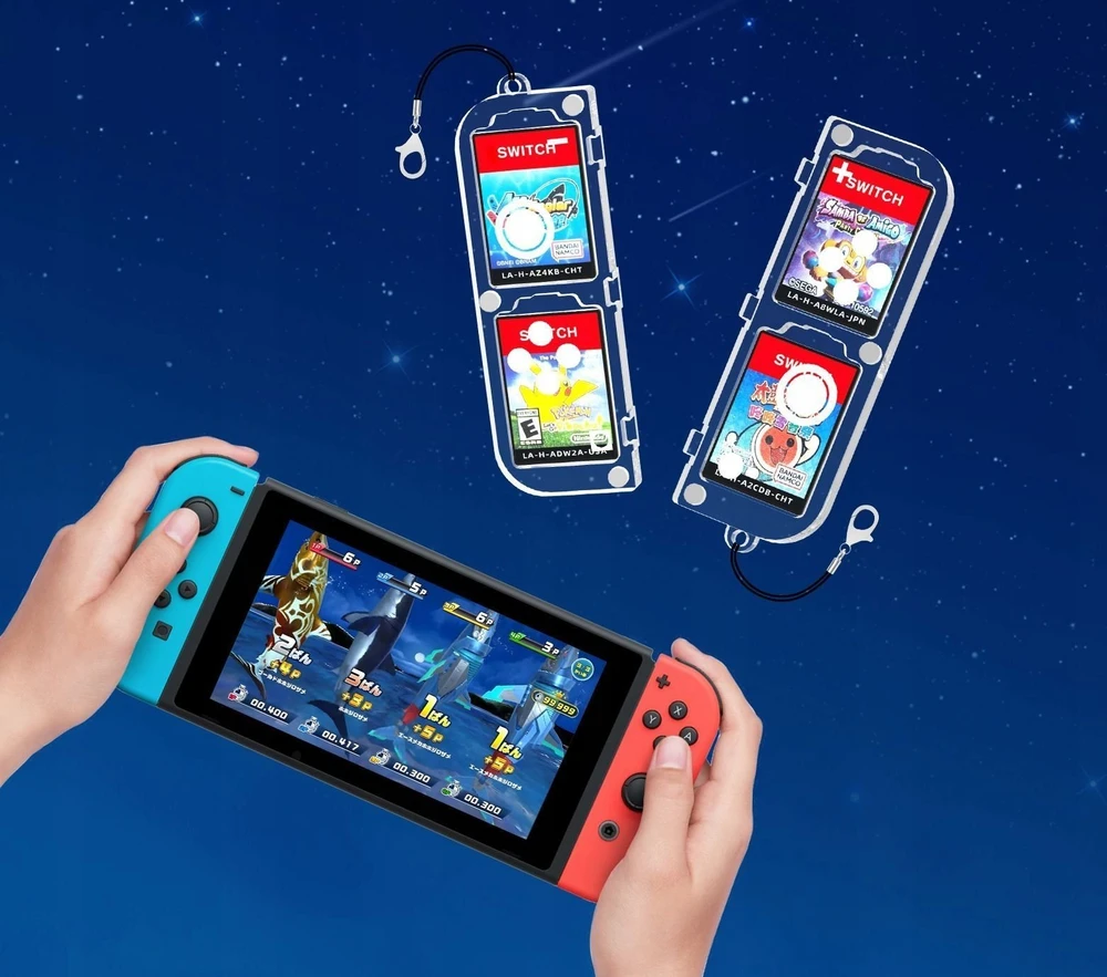 Pudełko Dėklas Case Futerał Obudowa Box Na žaidimų kortelėm skirtų Nintendo Switch Oled / Jys-ns257 / Permatomas