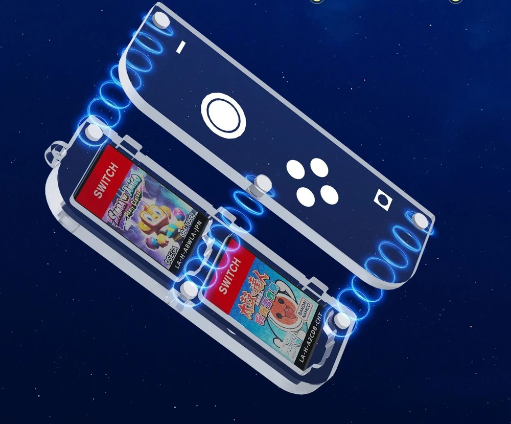 Pudełko Dėklas Case Futerał Obudowa Box Na žaidimų kortelėm skirtų Nintendo Switch Oled / Jys-ns257 / Permatomas