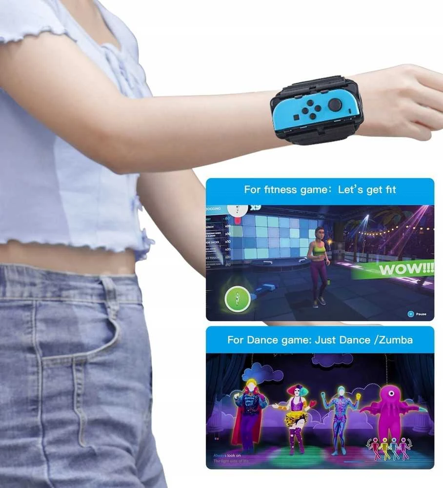 jys Dirželio apyrankės priedas, skirtas „Nintendo Switch“ / „Switch Oled“ + 2x Dirželio prailginimai NS245