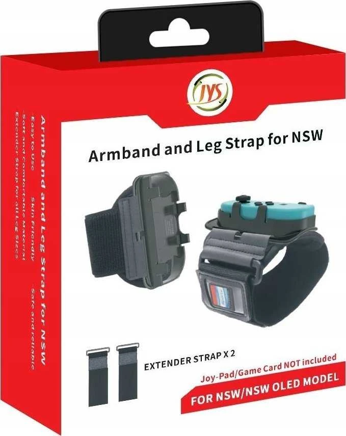 jys Dirželio apyrankės priedas, skirtas „Nintendo Switch“ / „Switch Oled“ + 2x Dirželio prailginimai NS245