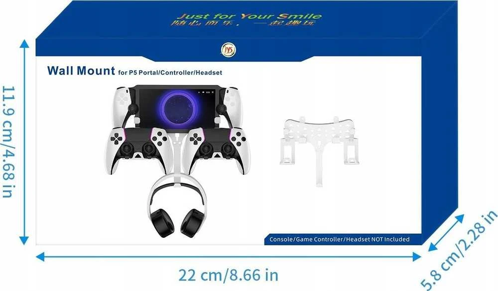 JYS Sieninis laikiklis Sony PlayStation PS Portal P5211-v2 + Priedai (SB9404)
