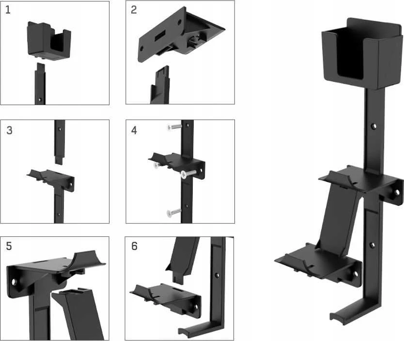 JYS 3in1 sieninė kabykla PS5, PS4, XBOX, Nintendo Switch priedams