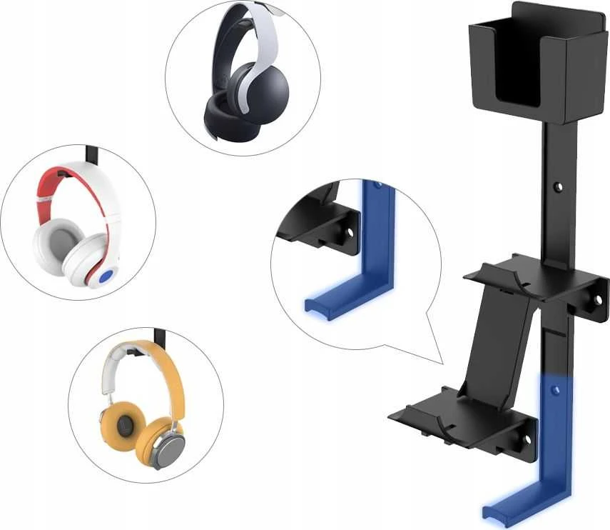 JYS 3in1 sieninė kabykla PS5, PS4, XBOX, Nintendo Switch priedams
