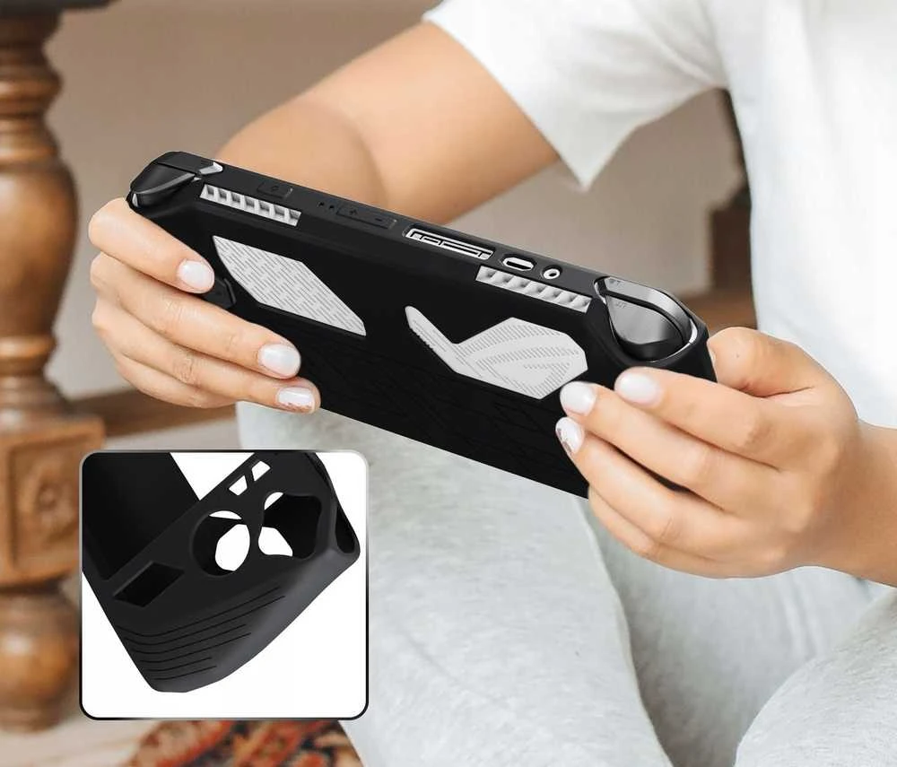 JYS Dėklas Silikonowe JYS-RA006 do Asus Rog Ally Juodas (SB7918)
