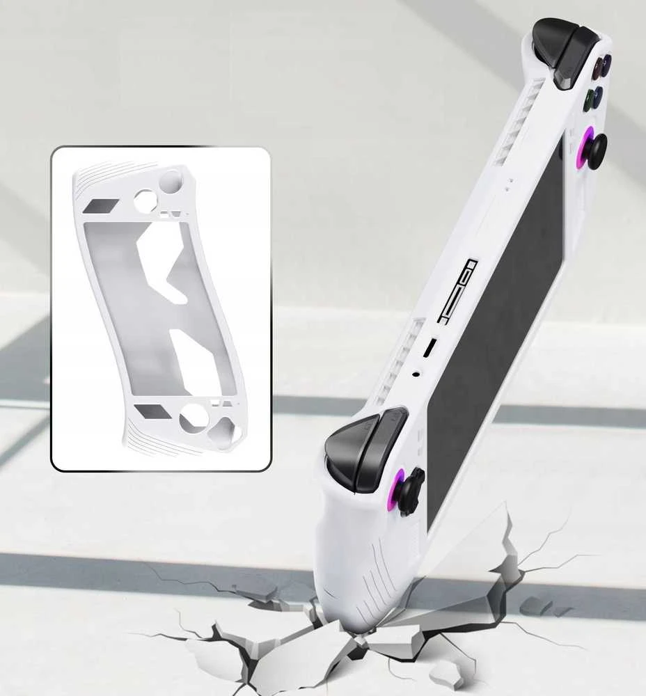 JYS Silikoninis dėklas Asus Rog Ally JYS-RA006 Baltas (SB7919)
