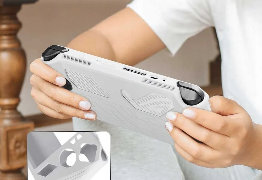 JYS Silikoninis dėklas Asus Rog Ally JYS-RA006 Baltas (SB7919)