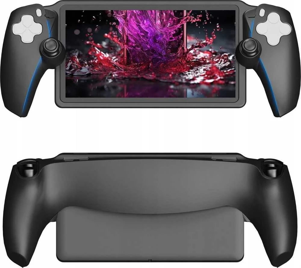 JYS silikoninis dangtelis su rankena, skirtas „PlayStation Portal P5183“, juodas (SB8169)