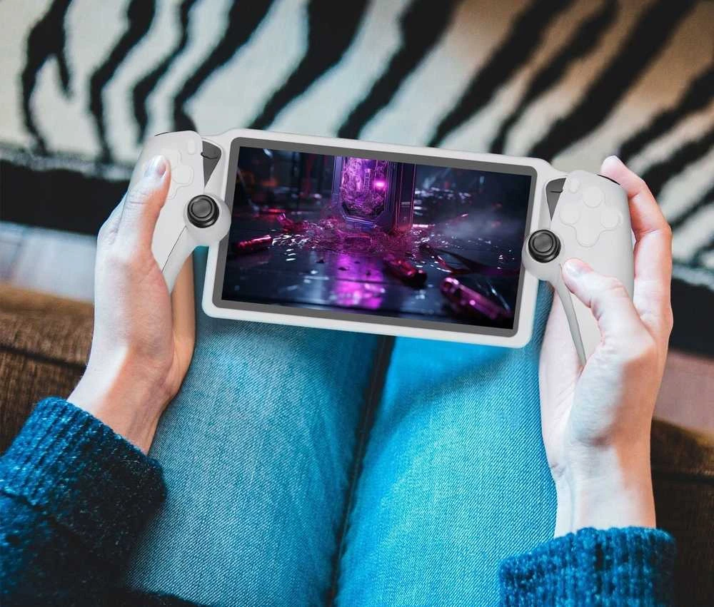 JYS Silikoninis dėklas, skirtas „Sony PlayStation Portal P5183“ konsolei, baltas (SB8170)