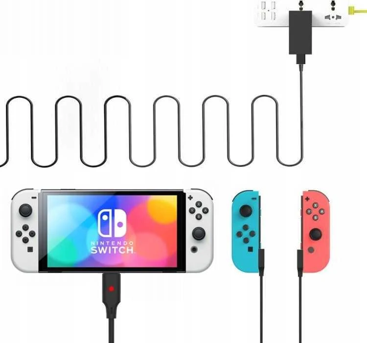 Kabelis Įkroviklis Usb-c + 2x Joy-con Nintendo Switch / Jys-ns190