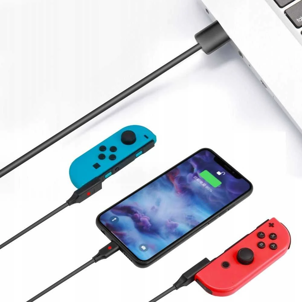 Kabelis Įkroviklis Usb-c + 2x Joy-con Nintendo Switch / Jys-ns190