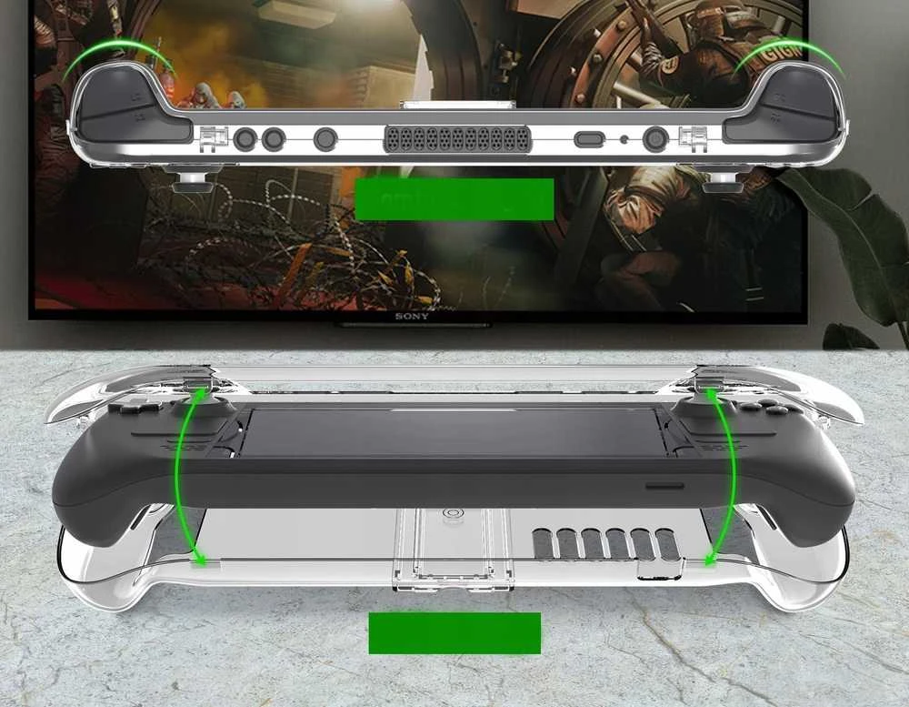 „JYS“ dėklas + stovas „Steam Console Deck“ skaidrus Jys-sd003